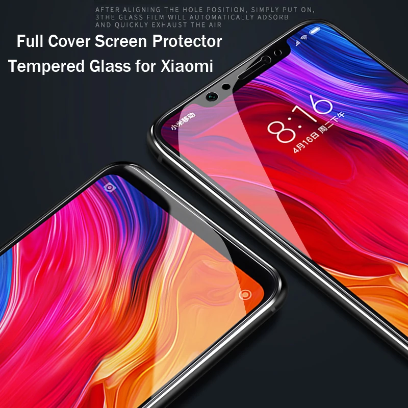 Полное покрытие из закаленного стекла для Xiao mi Pocophone F1 5X6X8 SE A2 Lite Red 5X Note 5 Plus