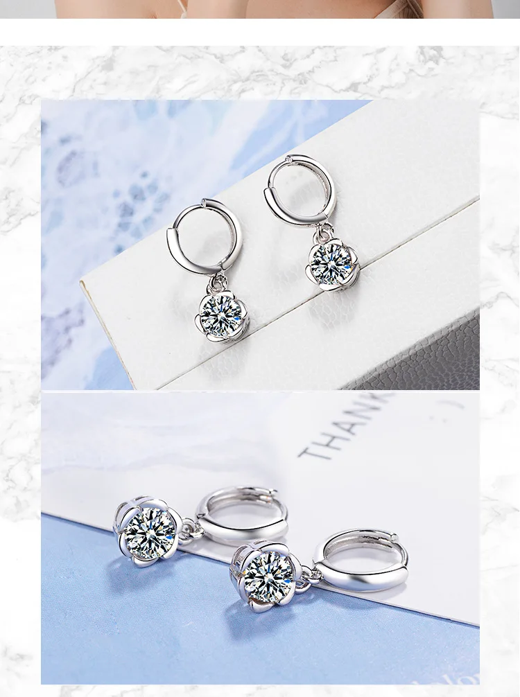 Женские ожерелье и кулоны KITEAL короткие Серьги серебряного цвета с цветком