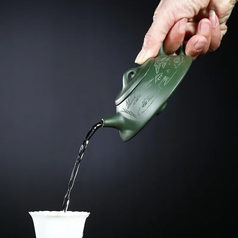 Считаем гончарные изделия Чай горшок Исин сырой руды чистый полный ручной