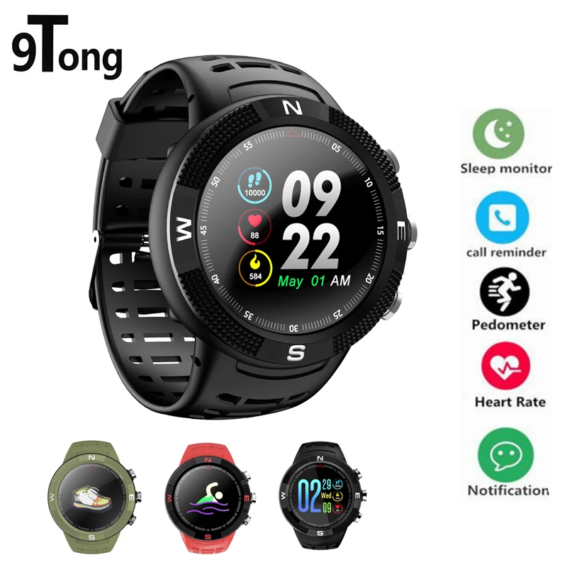 9 Тонг gps Смарт часы монитор сердечного ритма водонепроницаемый Smartwatch массаж