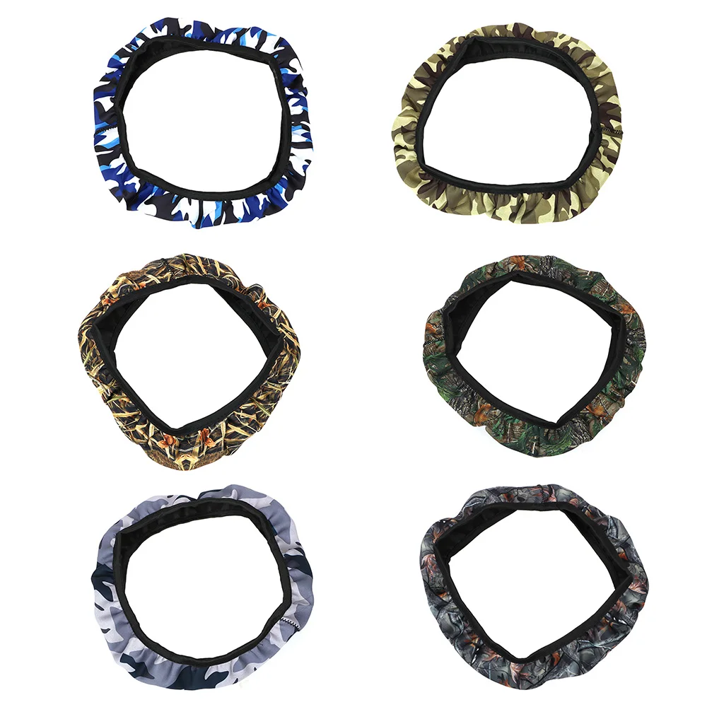 Anti-slip SBR Lycra Steering Cover Car Styling Fit For Most Cars Camouflage DIY Steering-wheel Interior Accessories | Автомобили и