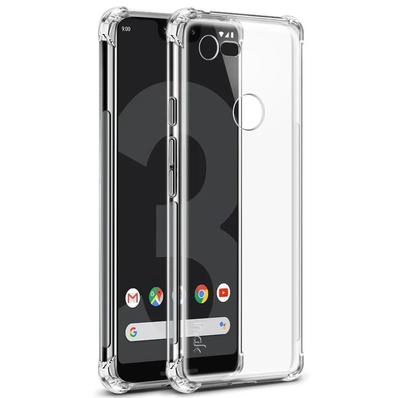 Чехол Imak Corners Airbag ДЛЯ Google Pixel 3 XL противоударный мягкий ТПУ полное покрытие Матовая