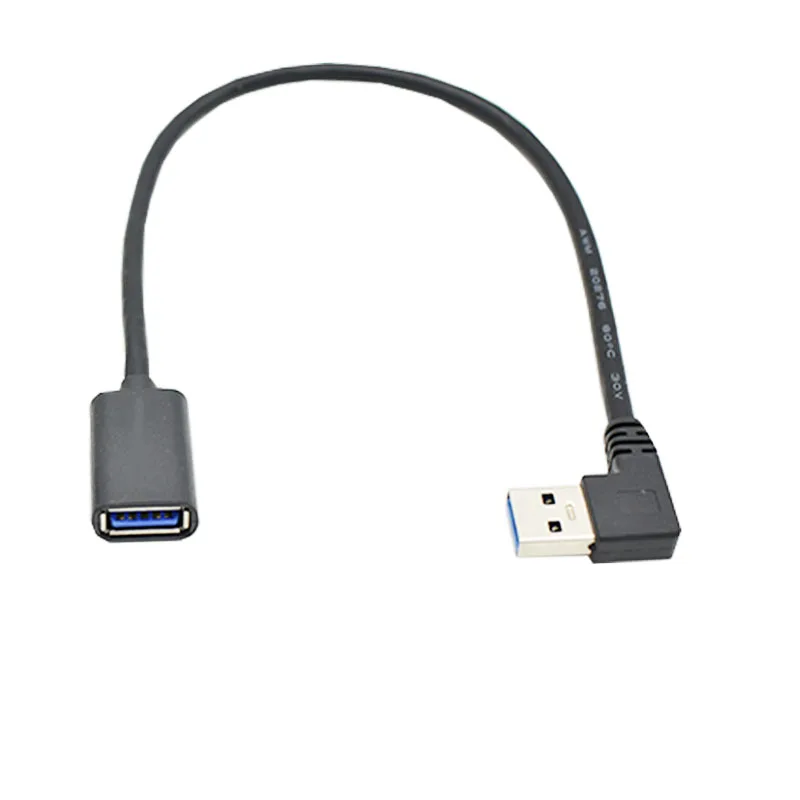 Мини лучший USB 2 0 3 Удлинительный кабель под прямым углом 90 градусов