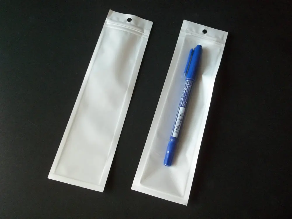 5 5x20 см белый/прозрачный самоблокирующийся полиэтиленовый пакет с