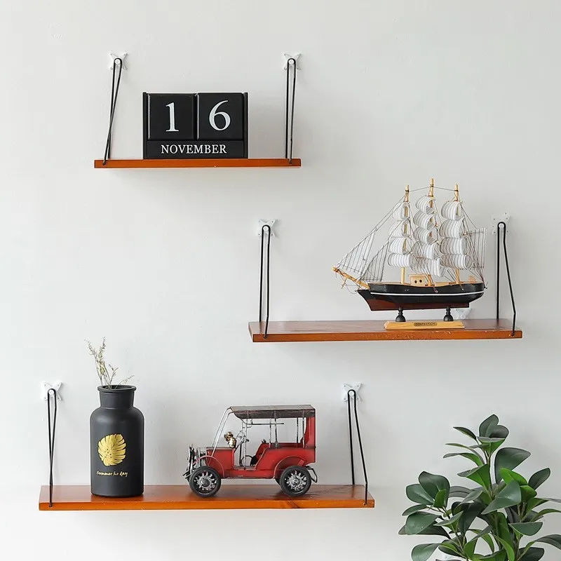 Nordic Style Color Decorative Shelf Wall Hanging Flower Pot Storage Home Decorations Children Room Decoration | Дом и сад