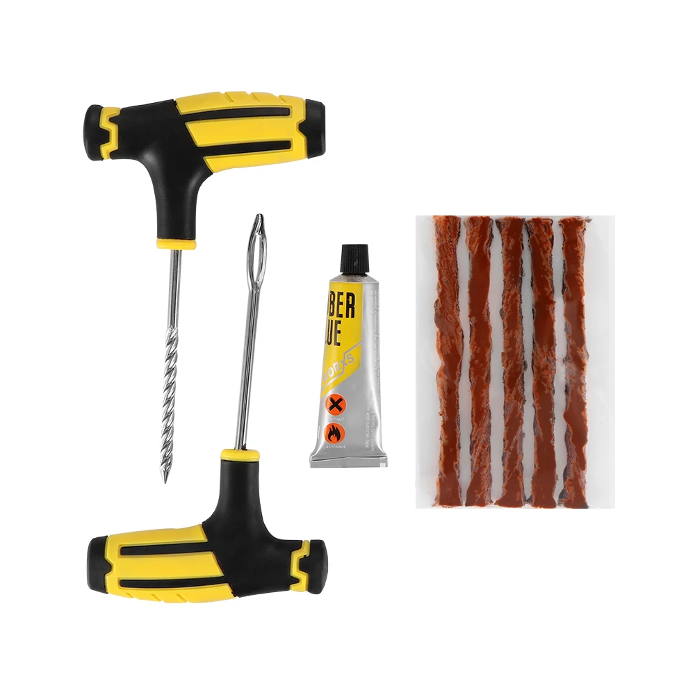 Tire Repair Tools Kit 6Pcs Car Accessories Auto Bike Tubeless Tyre Puncture Plug Hand | Инструменты