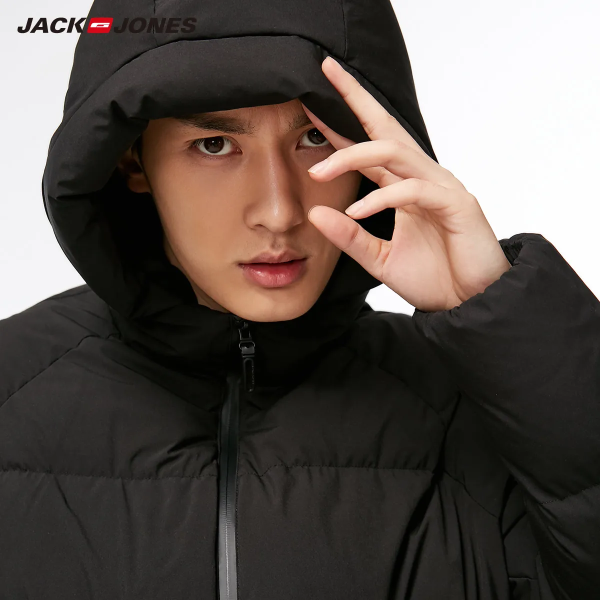 JackJones мужской зимний пуховик с капюшоном большие карманы парка пальто верхняя