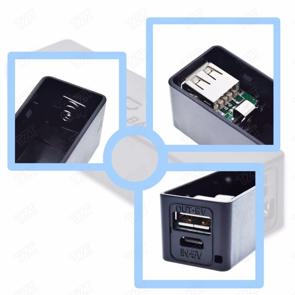 Завеса USB Мощность банк чехол Комплект 18650 Батарея Зарядное устройство DIY коробка