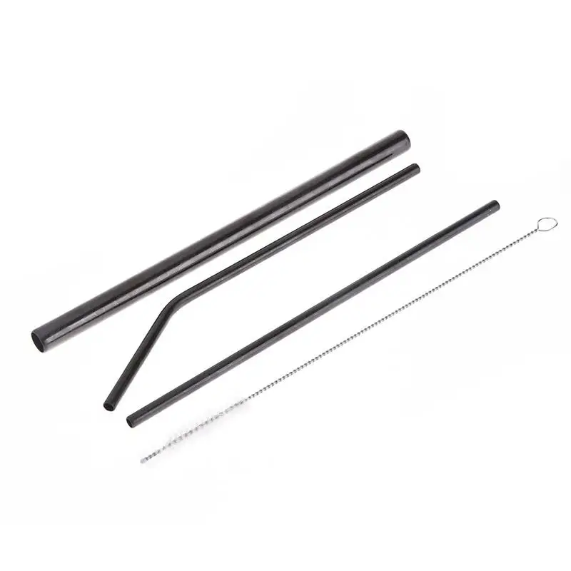 4 шт./компл. соломинка для напитков из нержавеющей стали набор чая серебро золото