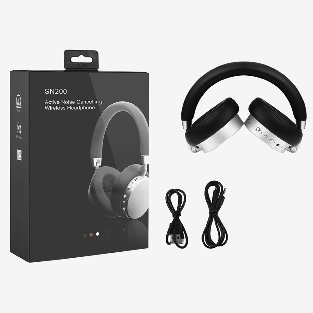 Активные шумоподавления Bluetooth 4 1 наушники Hi Fi Беспроводные Проводные Удобные