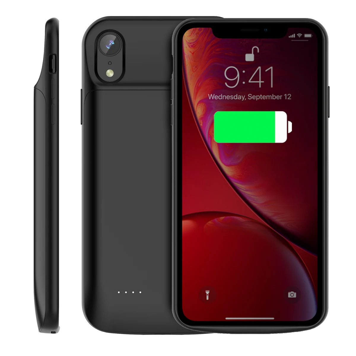 Для iPhone Xr чехол для зарядного устройства 6000 мАч перезаряжаемый блок питания