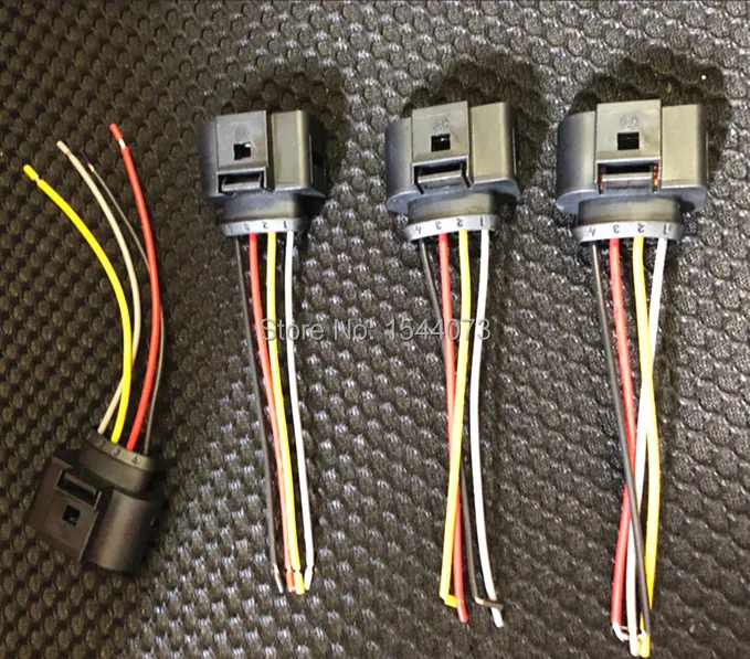 6 шт. катушка зажигания 4 Pin 1J0973724 Ремонтный комплект соединителя 1J0 973 724 для Audi A4 A6