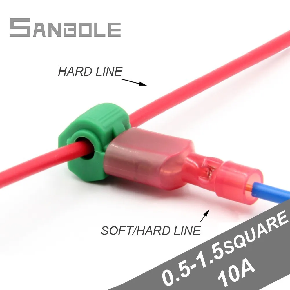 T образный провод Соединительный терминал мужской и женский Неразрушающий