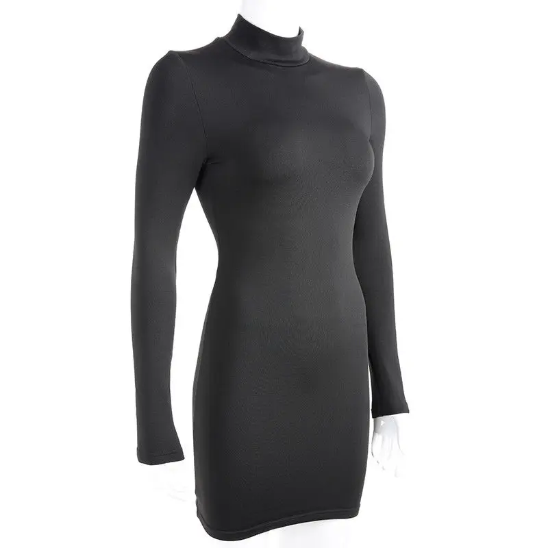 1X плюс бархат для женщин пикантные Тонкий с длинным рукавом Bodycon платья зимние