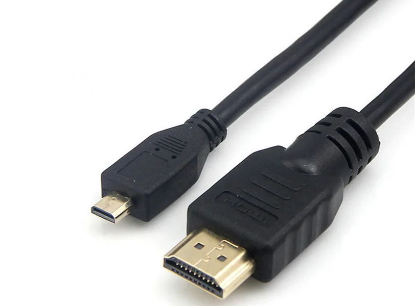 200 шт. высокоскоростной пружинный кабель Micro HDMI позолоченный поддерживает Ethernet 3D