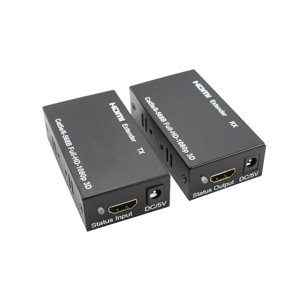 HDMI балун удлинитель через один Cat Cat6/6A HD 196FT 60 м 3D способен 1080p|Кабели HDMI| |