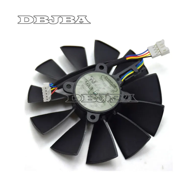 Вентилятор для видеокарты ASUS GTX780 780TI R9280 290 280X 290X 95 мм 4 контакта 5