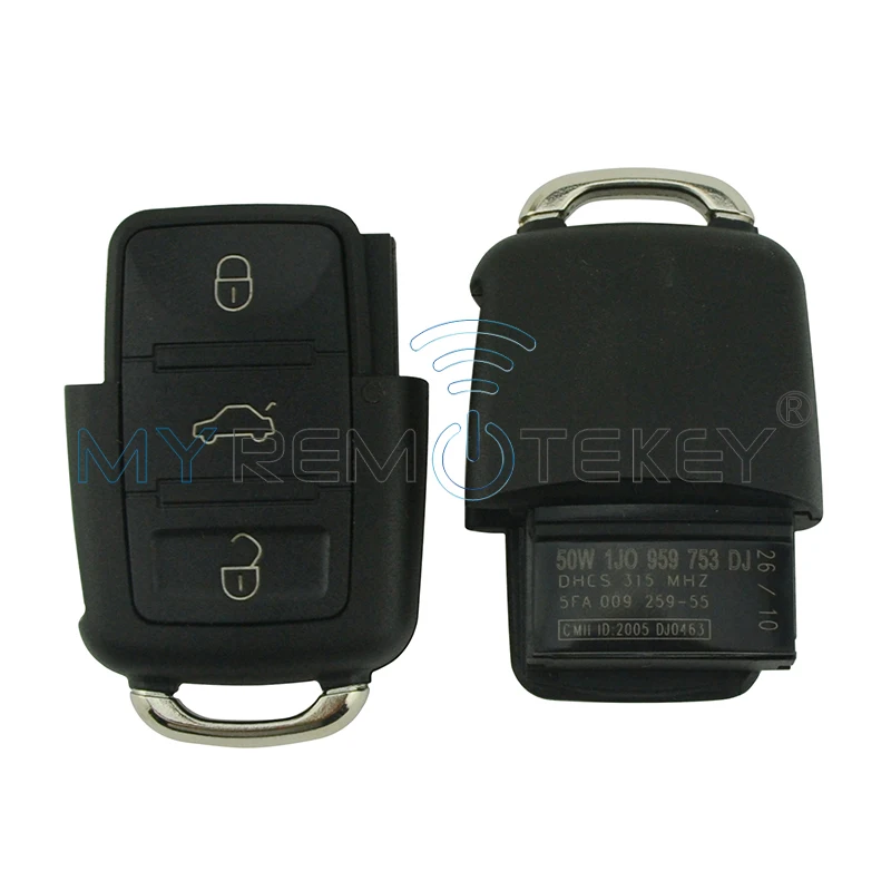 Чехол для пульта дистанционного управления Remtekey 3 кнопки 1J0 959 753 DJ VW Volkswagen Beetle Passat