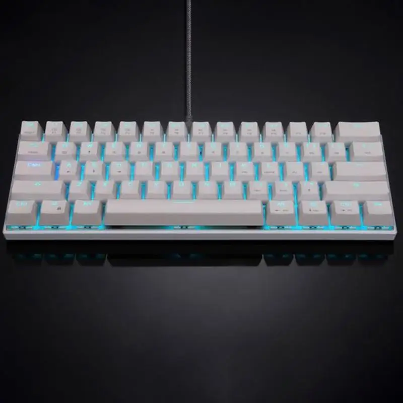 Motospeed CK62 61 клавиши механическая клавиатура Проводная + Bluetooth синий переключатель
