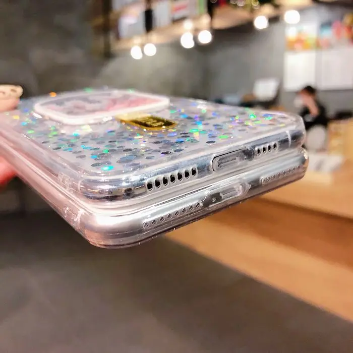 Летний блестящий чехол для телефона в Корейском стиле Iphone Xs Xr Xsmax 6 7 8 Plus x из ТПУ с