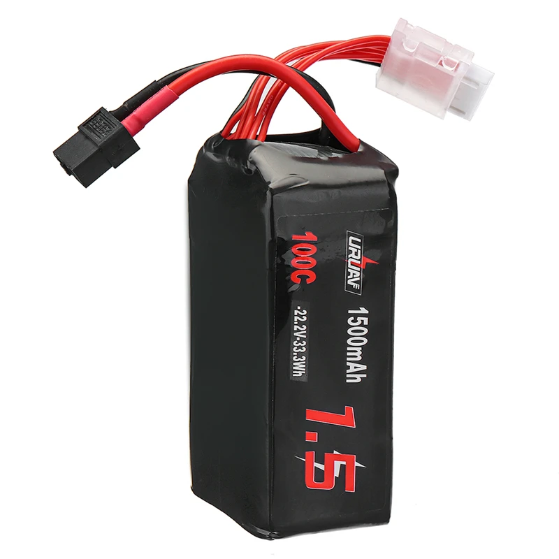 Новый 4 шт. аккумулятор URUAV 22 2 в 1500 мАч 100C 6S Lipo XT60 разъем для радиоуправляемого FPV