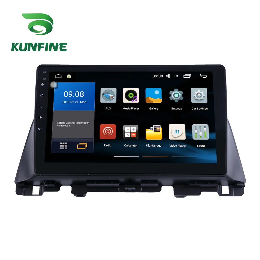 Восьмиядерный 1024*600 Android 8 1 автомобильный DVD GPS навигационный плеер Deckless стерео для