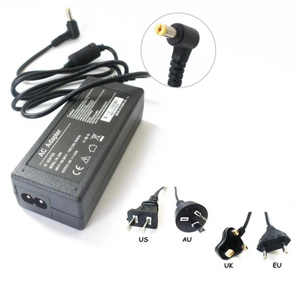 Новое зарядное устройство 65 Вт для Acer AC Adapter кабель питания 5 мм * 1 7 D SADP 65KB PA 1650 02 22 69