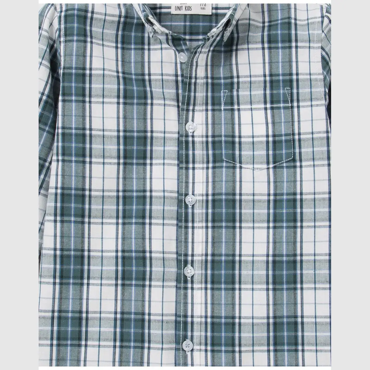 UNIT NINO COTTON SHIRT S Нино блок тартан|Рубашки| |