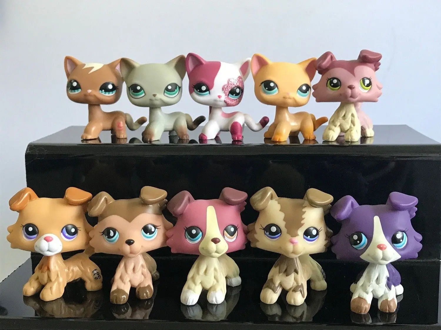 5x случайный мультфильм Животные большой немецкий дог колли короткая шерсть