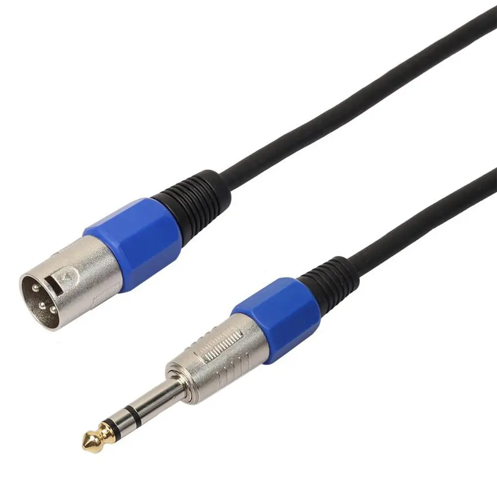 3Pin XLR штекер 1/4 дюйма 6 35 мм стерео микрофон адаптер кабель шнур | Спорт и