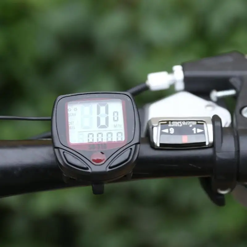 MTB велосипедный водонепроницаемый цифровой светодиод Дисплей Спидометр Одометр