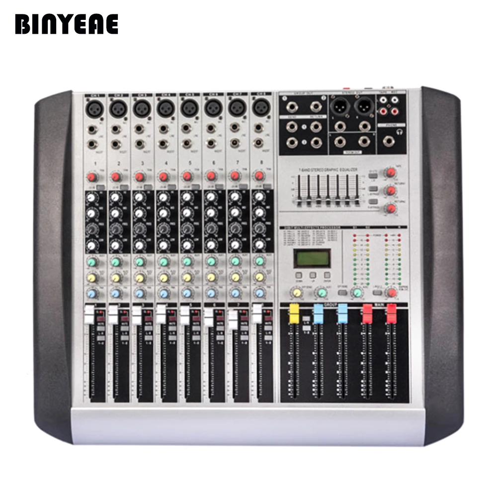 

HX802 микшерная консоль 8 каналов DJ Audio Remote микшер Mezcladora De DJ