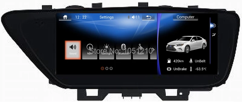 

Ouchuangbo gps navigation radio recorder for ES250 ES300 ES300H ES350 2013-2017 with 10.25 inch android 7.1 system 2GB+32GB