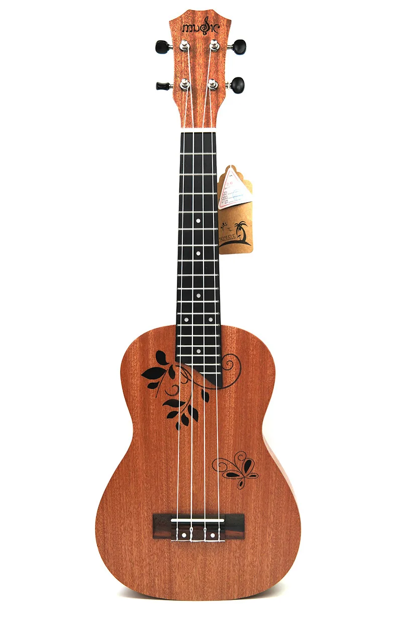 26 дюймов Гавайская гитара маленький Персиковый Цветок сердце любовь