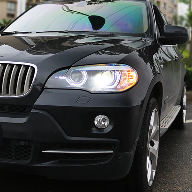 Roadot Автомобиль Стайлинг для BMW X5 E70 2007-2013 светодиодный фары сборки фар автомобиля