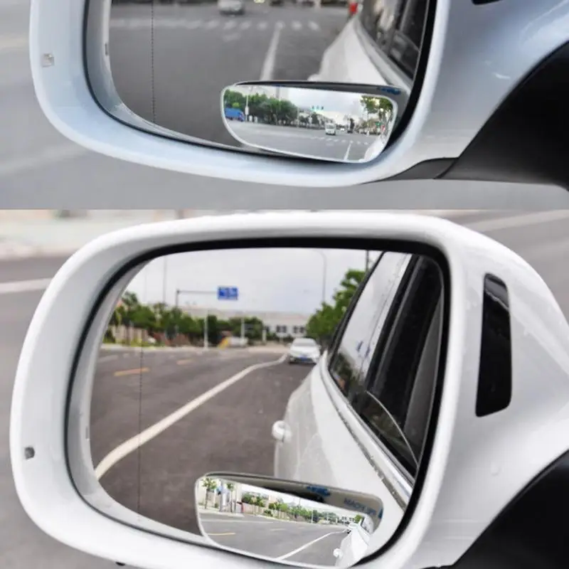 2 шт. Авто 360 широкоугольное круглое выпуклое автомобильное боковое зеркало с линзами для глаз широким