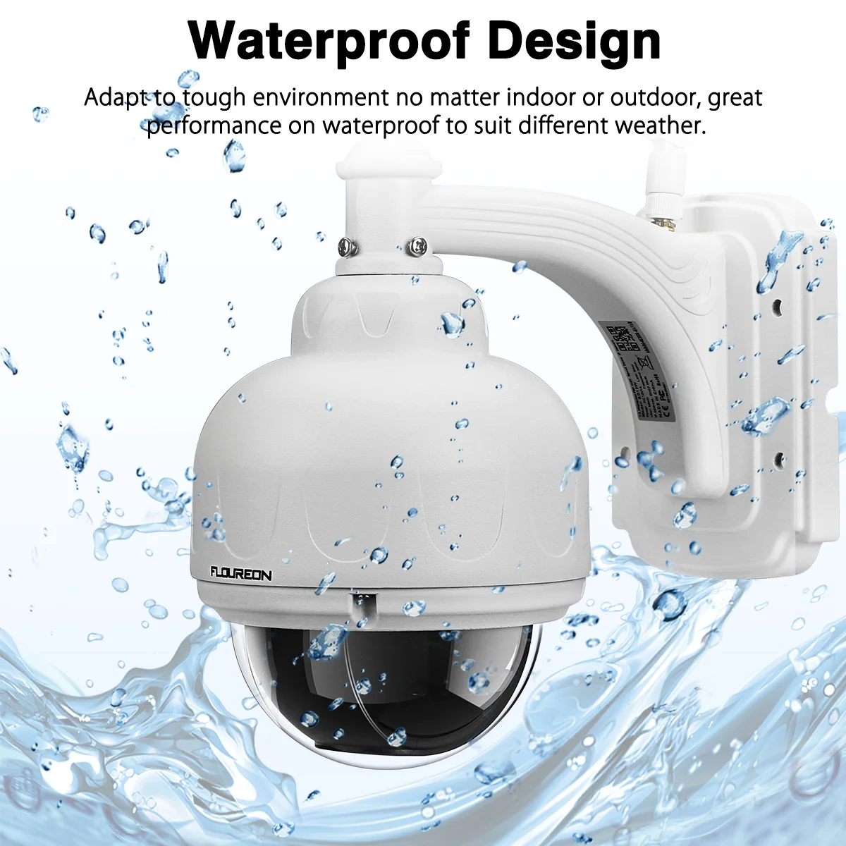 Floureon 1.3MP 960P WiFi Беспроводная CCTV камера IP66 наружный потолочный купольная