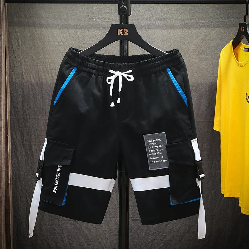 Мода Лето Уличная Досуг время Харен Печать Брюки 2019 новый бренд сплошной цвет