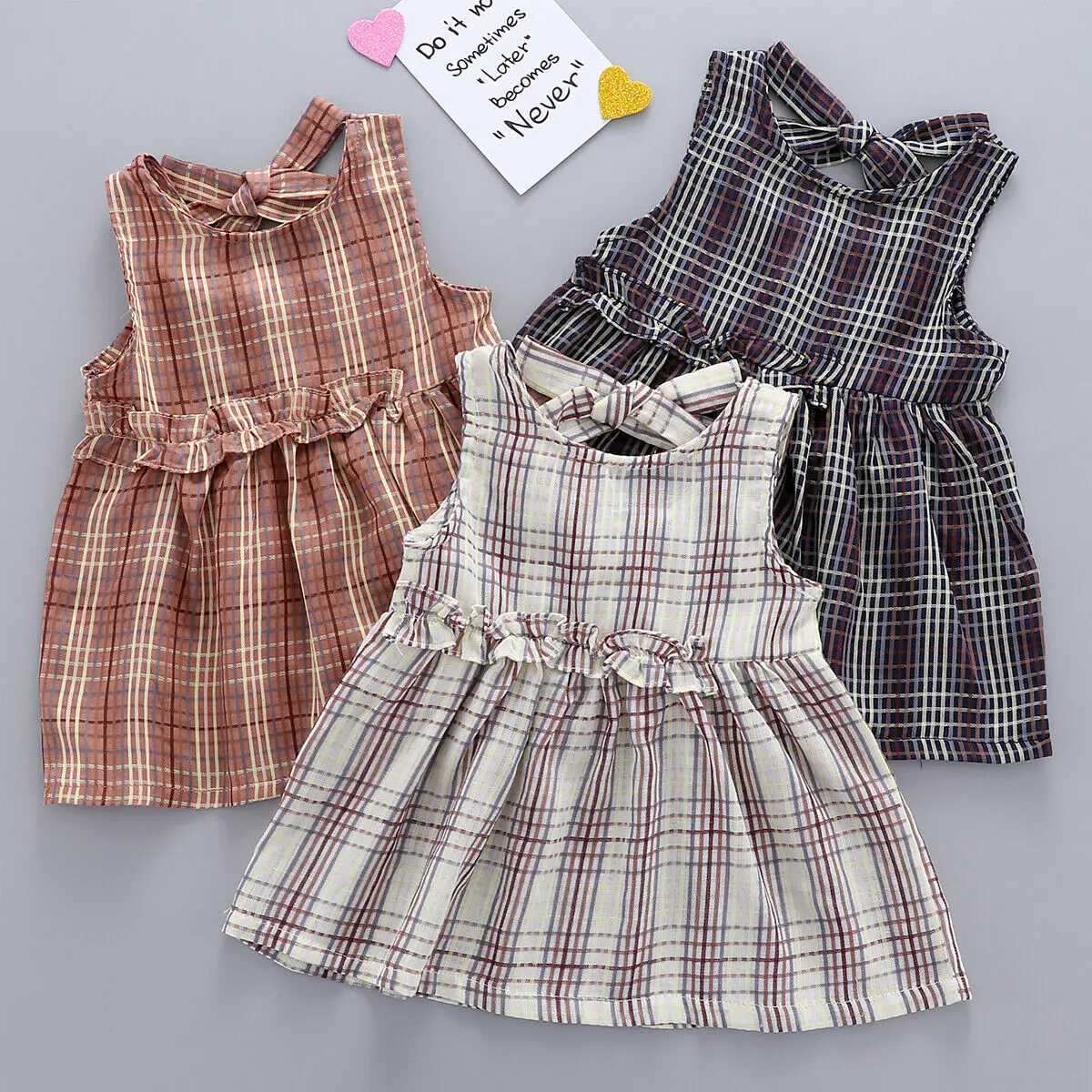 2019 New Summer Kids Baby Girl Sleeveless Strip A-line Dress Casual Holiday Sundress Clothes | Детская одежда и обувь