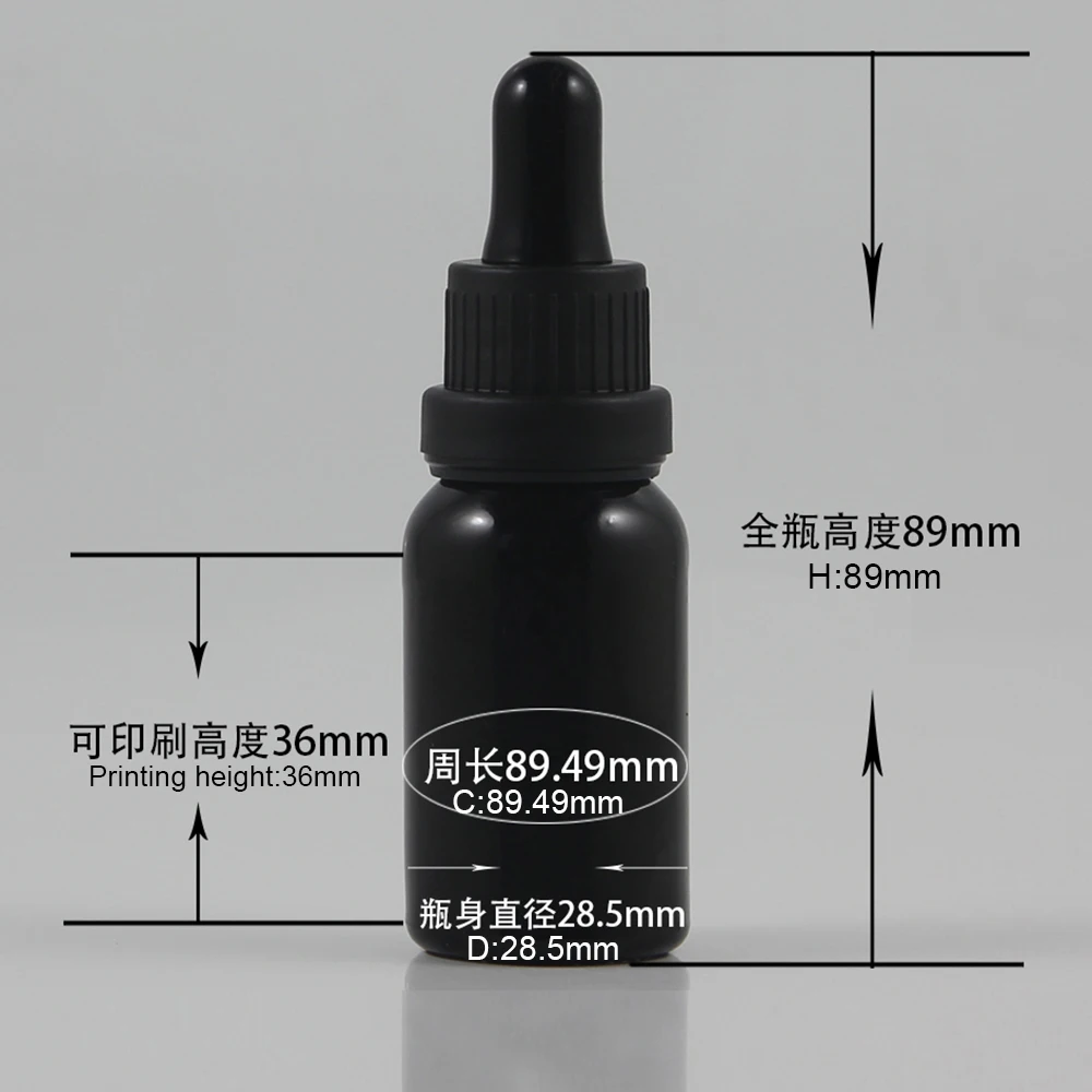 Large black plastic tamper-evident devices eye dropper bottle 15ml wholesale | Красота и здоровье