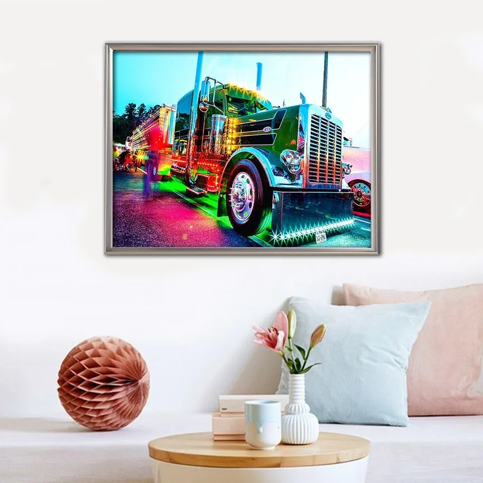 EverShine 5D Diamond Mosaic Car Cross Stitch Full Square Painting Scenery Embroidery Sale Picture Of Rhinestones | Дом и сад