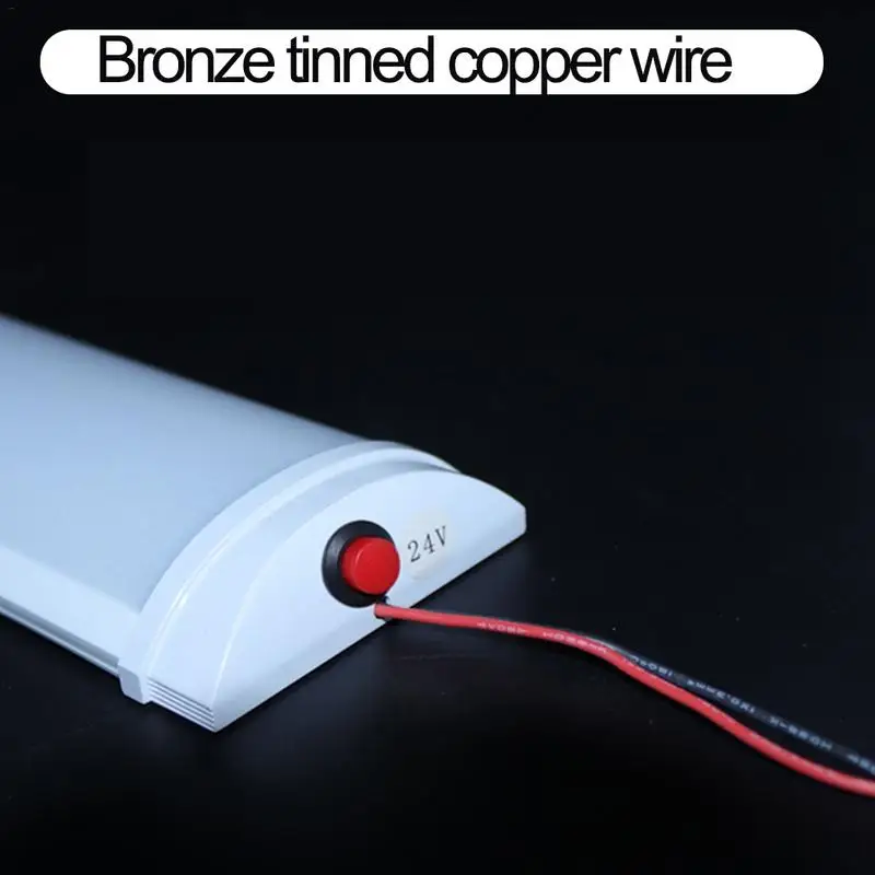12V 24V Car Interior LED Light Bar Trunk Reading Lamp three-row roof light for Van Lorry Truck Camper Boat | Лампы и освещение