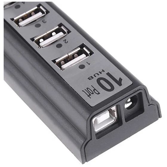 Высокоскоростной USB 2 0 концентратор 10 портов (черный) | Компьютеры и офис
