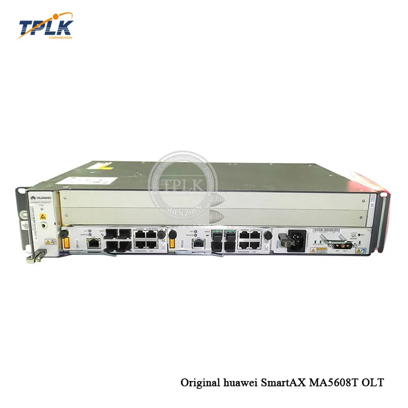 200 Гбит/с Соединительная панель 20 слот емкость Хуа Вэй GPON OLT MA5608T с 1*1G MCUD + MPWD(110 250v) 2