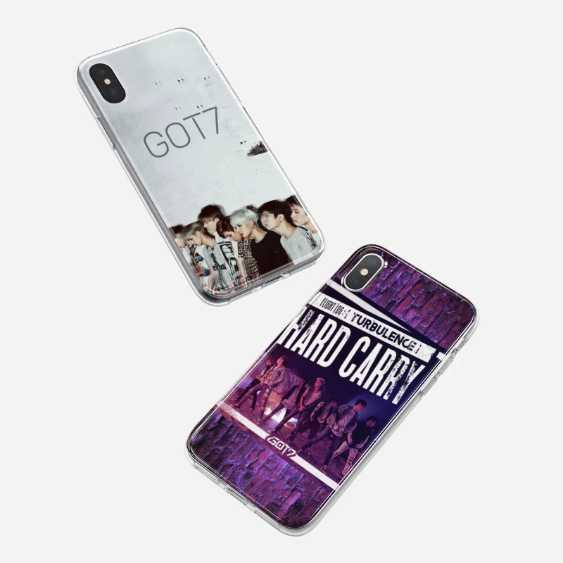 GOT7 KPOP мальчик группа раскладной Мягкий ТПУ силиконовый чехол для телефона iPhone XS