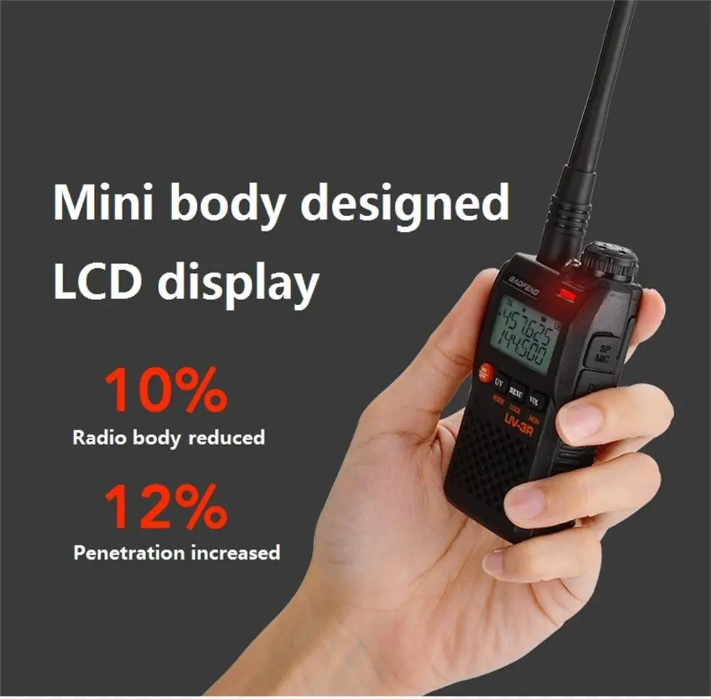 UV 3R Walkie Talkie двухдиапазонный УКВ CB радио FM Портативный автомобиль мобильной
