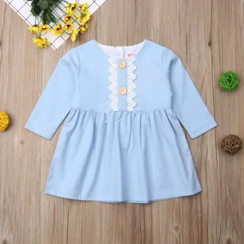 2019 Canis Toddler Baby Girls Long Sleeve Lace Weddings Gown Pageant Party Princess Spring Autumn Dresses | Детская одежда и обувь