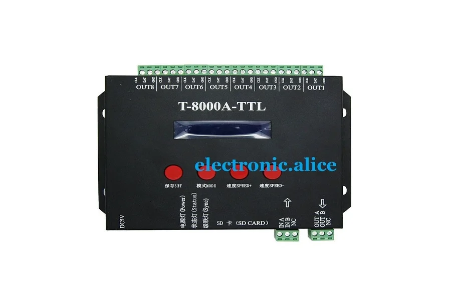 

New SP301E-M 5-12V 2048 pixels Programmable RF Synchronous controller APA102,SK6812,WS2812B,WS2811 IC led strip
