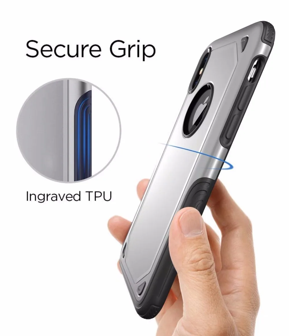 Luxury Slim Shockproof Armor Case For Iphone X Xs Max Xr 7plus Hybrid Pc+tpu Rugged Phone 7 8 6 S 6s Plus Cover |