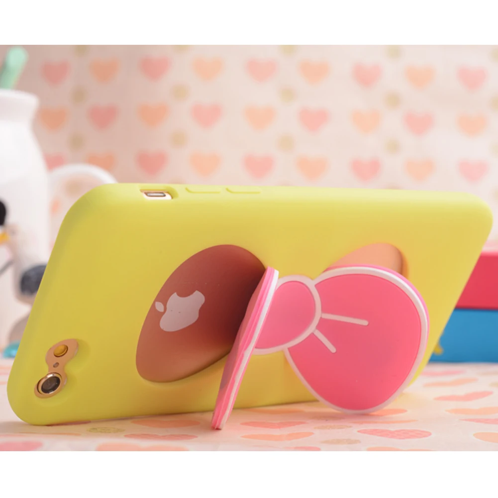 Для 6/6s (4 7 '')/для iPhone6 plus (5 5'') 3D бабочка лук с держателем падение